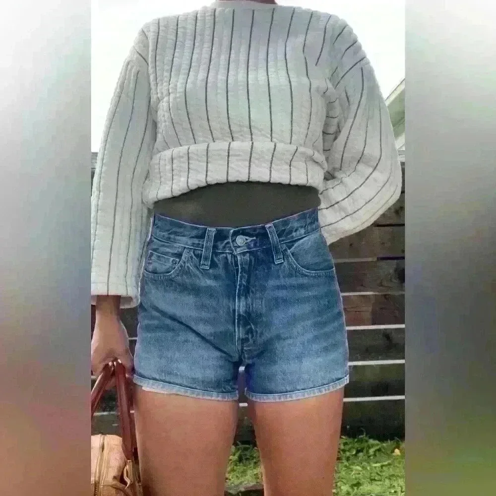Vintage 501 Levi's Levi Strauss & Co Denim Jeans Shorts XS‎ 501ZZ Western Y2K